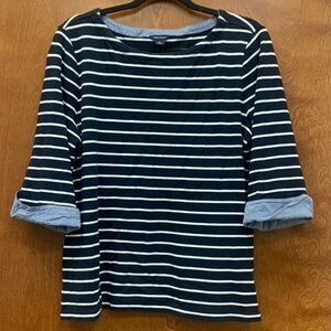 4 for $20 Nautica stripe top navy size XL